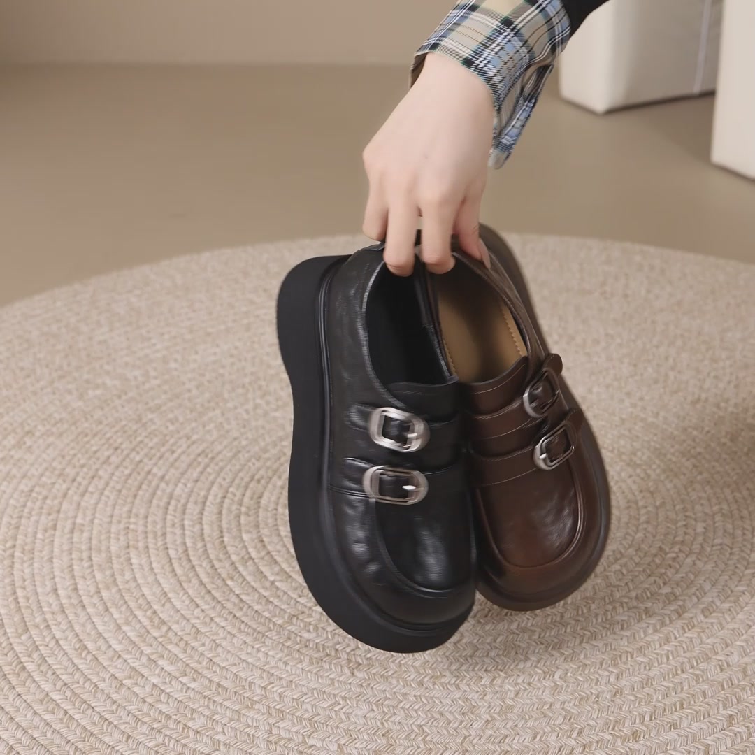 Five Plus乐福鞋测评：复古厚底小皮鞋，踩出2025新潮流？