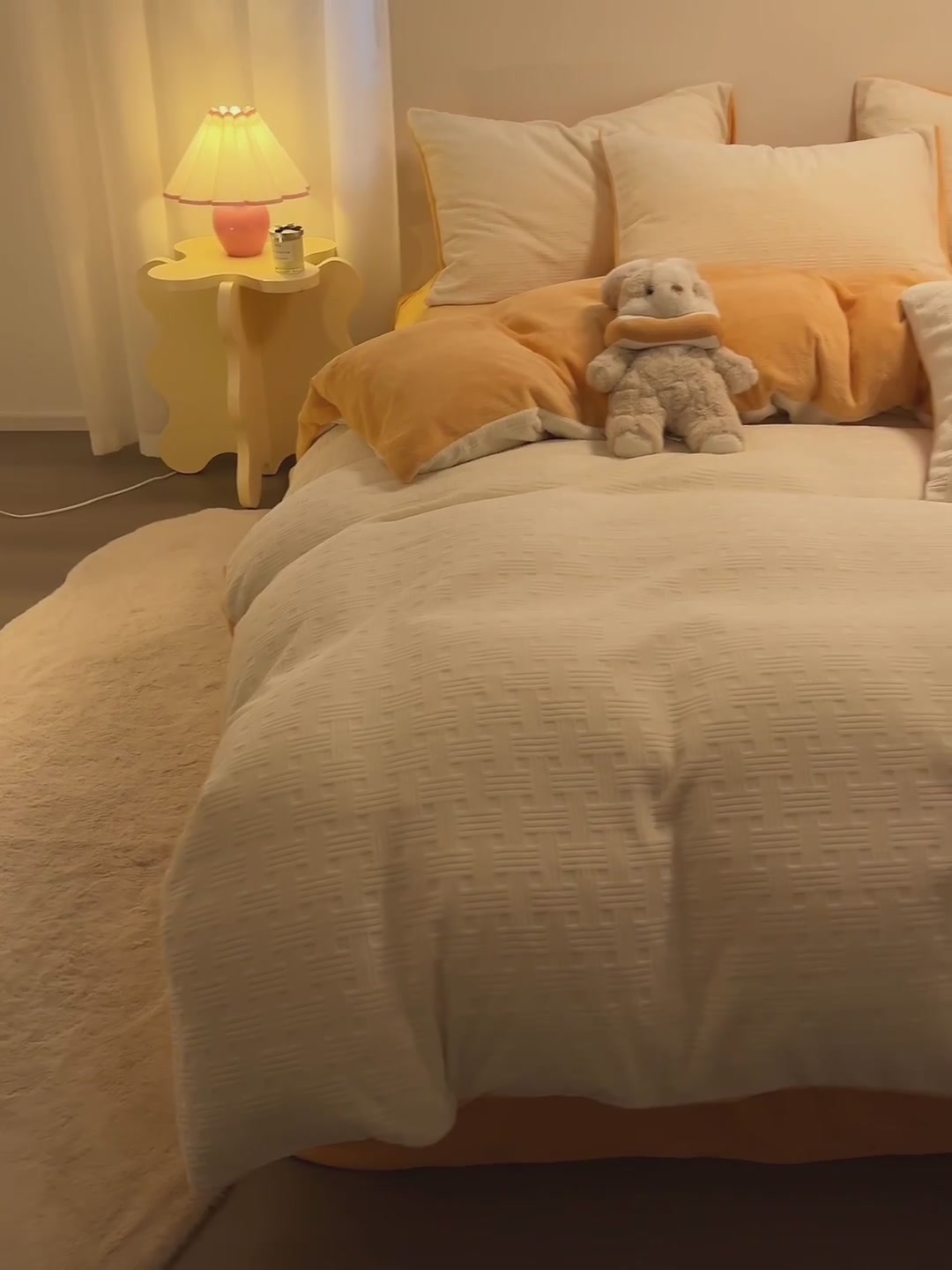 冬天就要被窝里暖洋洋！这款牛奶绒四件套也太舒服了吧！