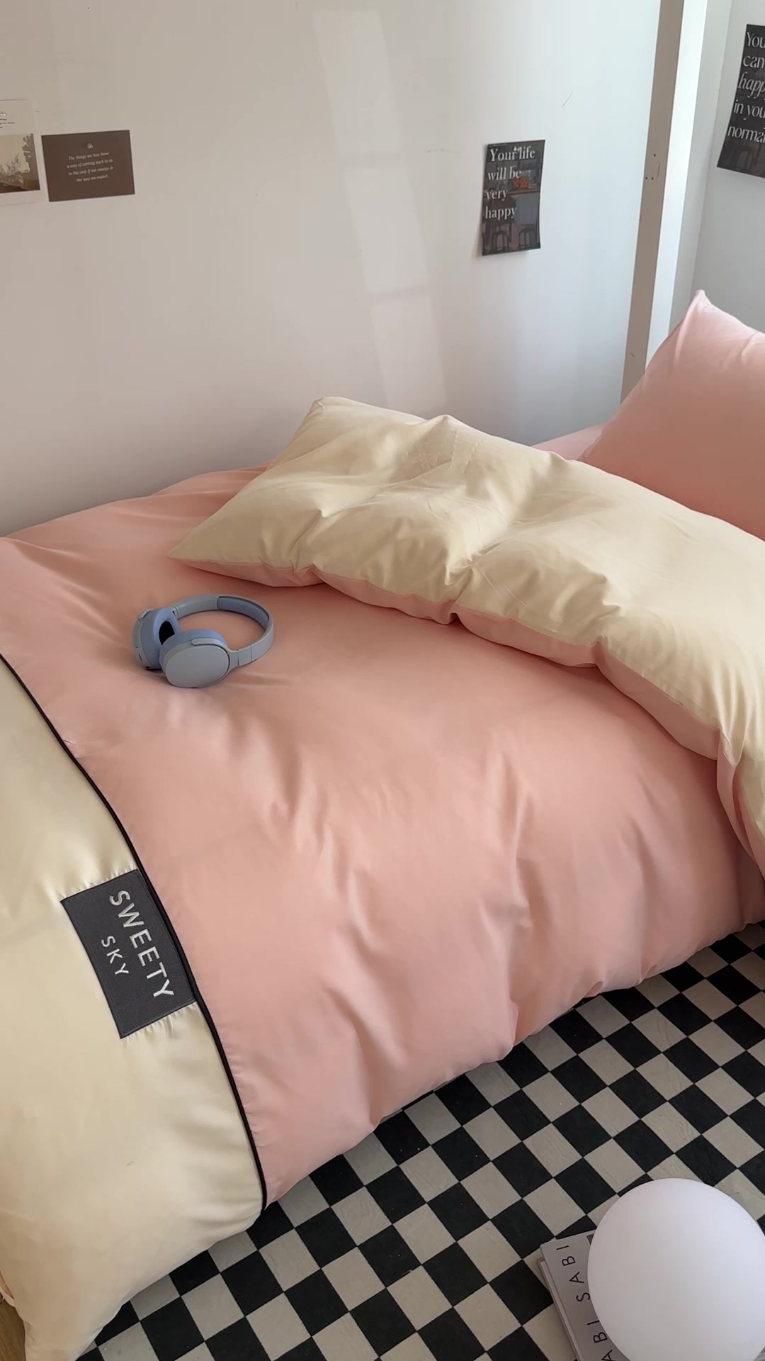 学生党必入！寐芸阁水洗棉刺绣四件套，亲肤到想抱着睡觉💤