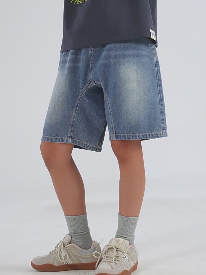 男宝穿搭新思路｜这条牛仔短裤让娃秒变街头潮童👖