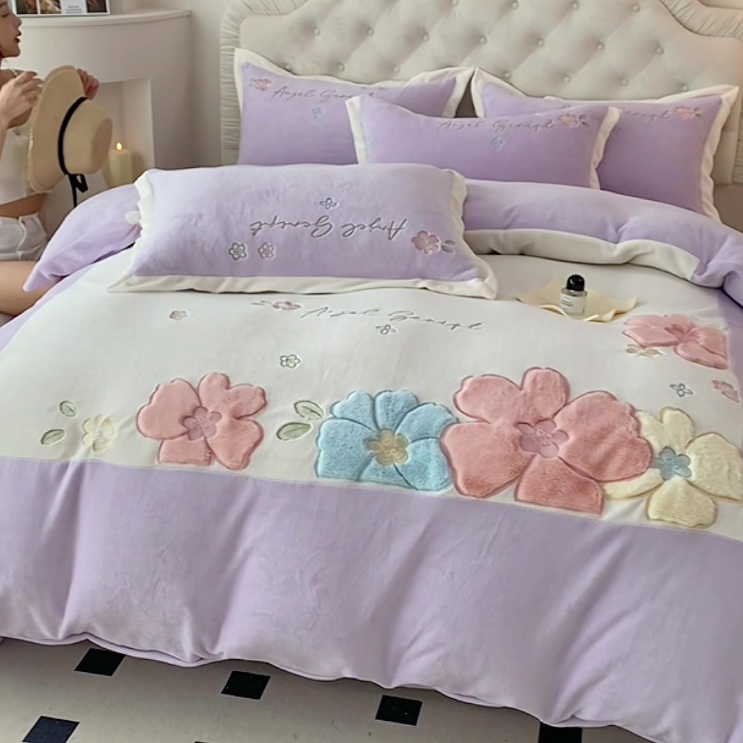 爸妈的秋冬小确幸，这款云绒四件套让我想立刻躺平！