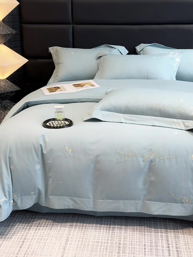 浮影南通家纺A类全棉加厚磨毛刺绣四件套：奢华睡眠体验，值不值这个价？