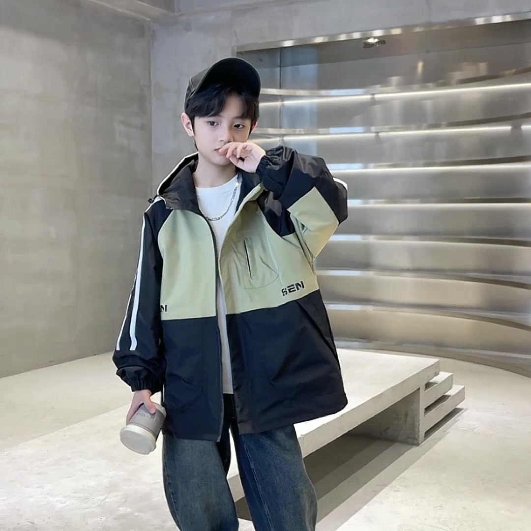 桃子猴童装男童秋装外套：双面穿夹克，潮娃必备的2025新款！