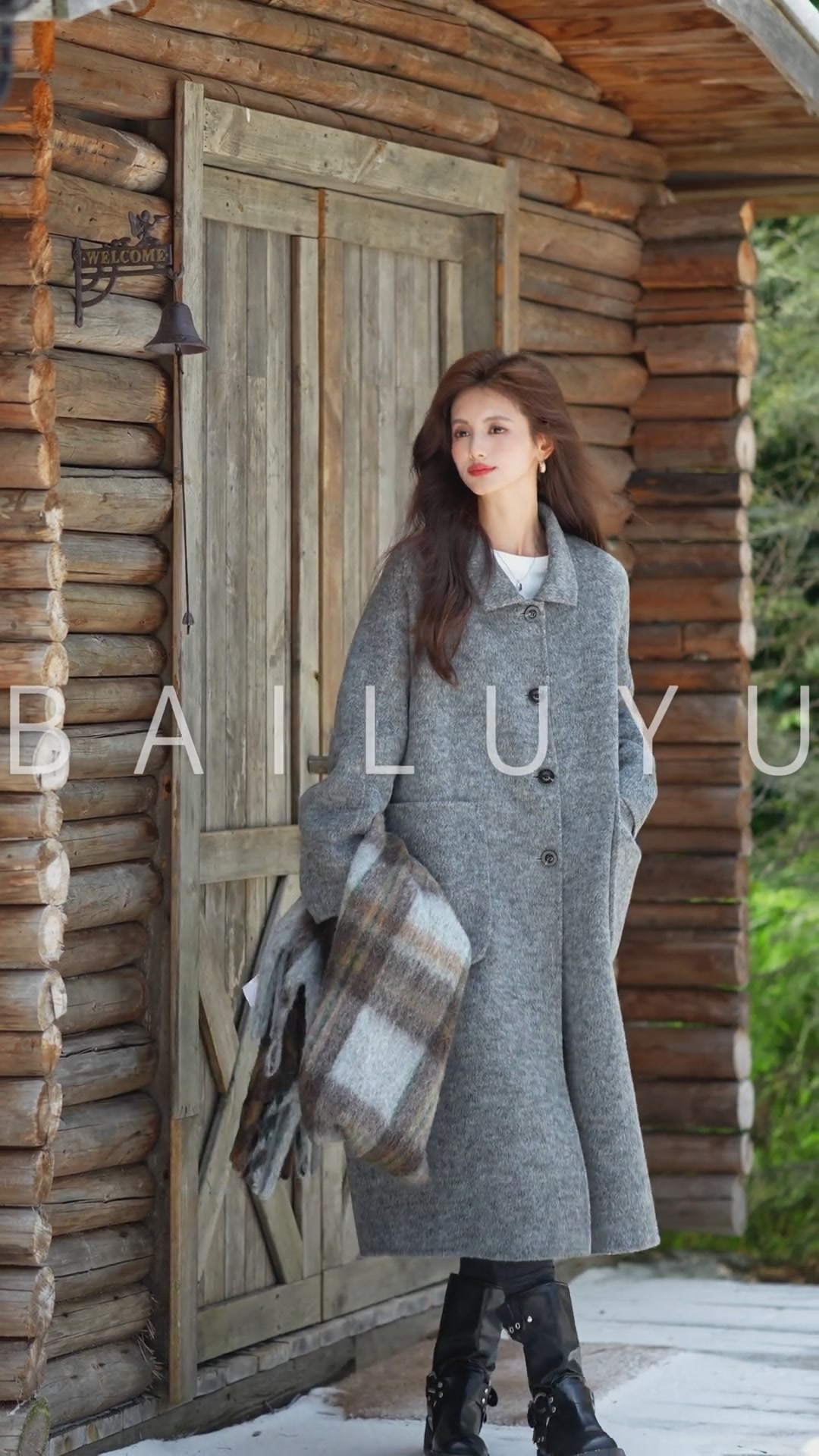 白鹿语这件羊毛混纺大衣，让我在25秋冬找到了理想中的松弛感