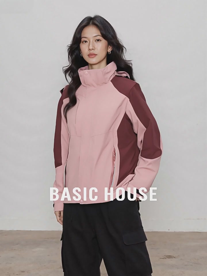 粉色机能风外套实测：百家好BASICHOUSE这件登山服，到底值不值968？