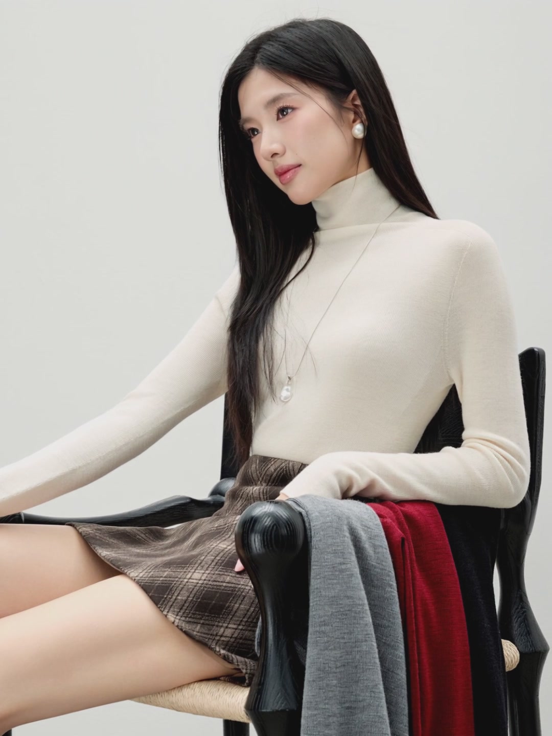 冬上新！小个子必入的羊毛大衣，新中式设计太绝了！ 第2张图片