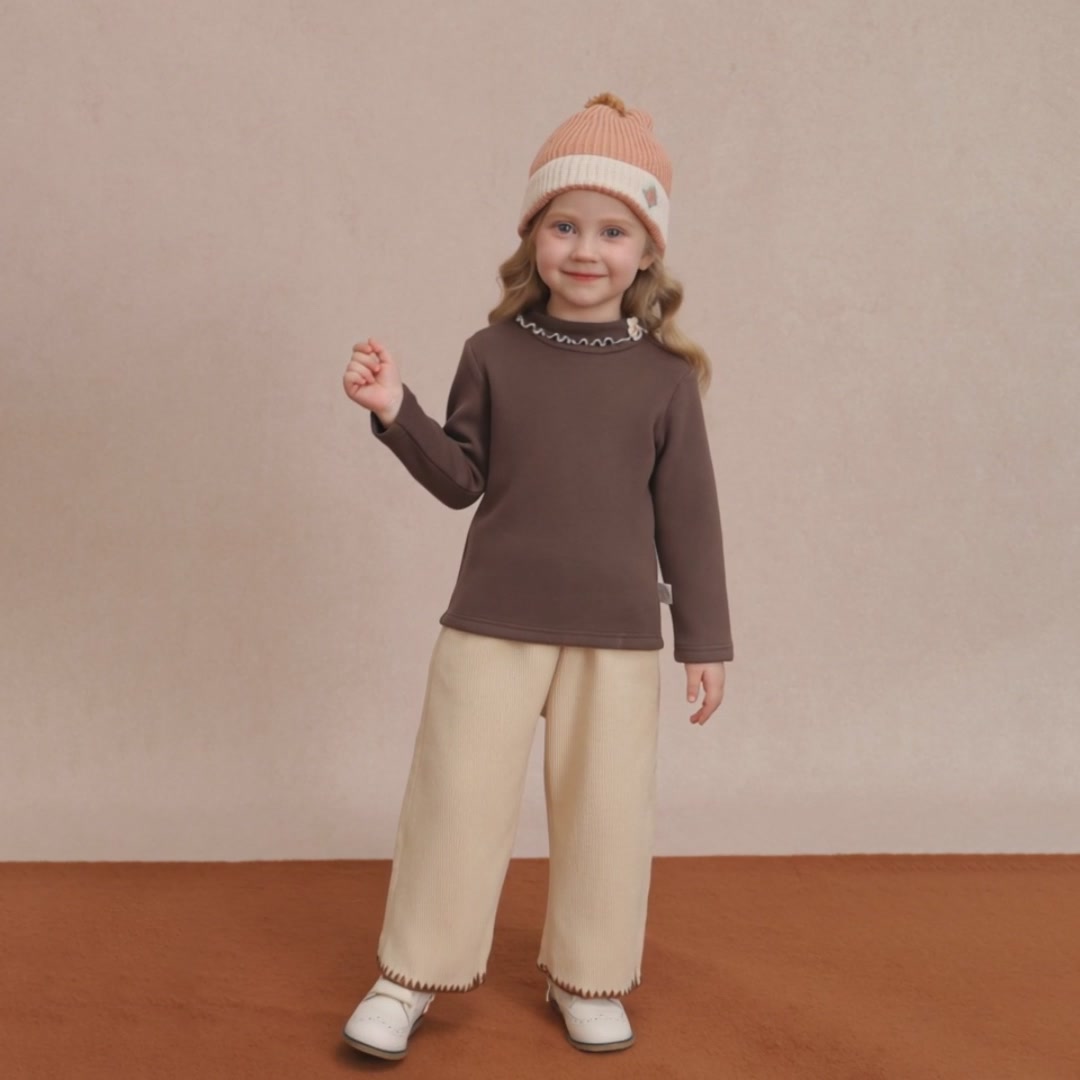 精典泰迪加绒打底衫测评：立体小花朵的温暖与尴尬