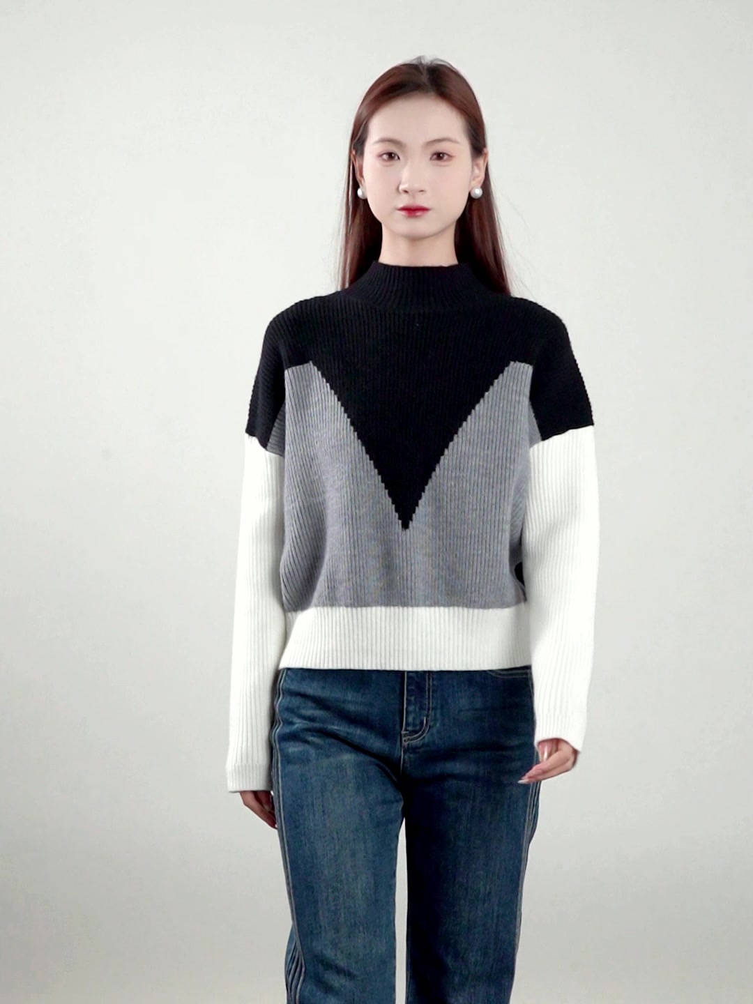 996块买件毛衣？MeetMetro拼接撞色高领毛衣，值不值这个价？