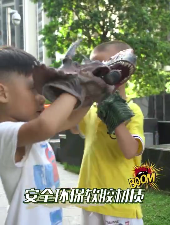 🦖恐龙迷必入！奥贝比手偶霸王龙，孩子玩到停不下来！