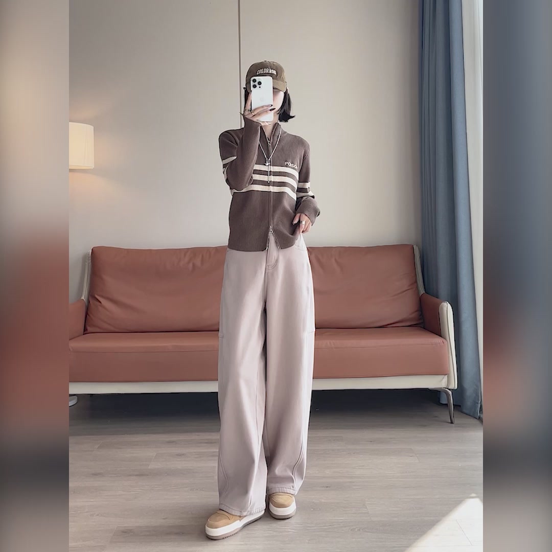 敏芮弯刀香蕉裤：299元买到的冬日慵懒美学