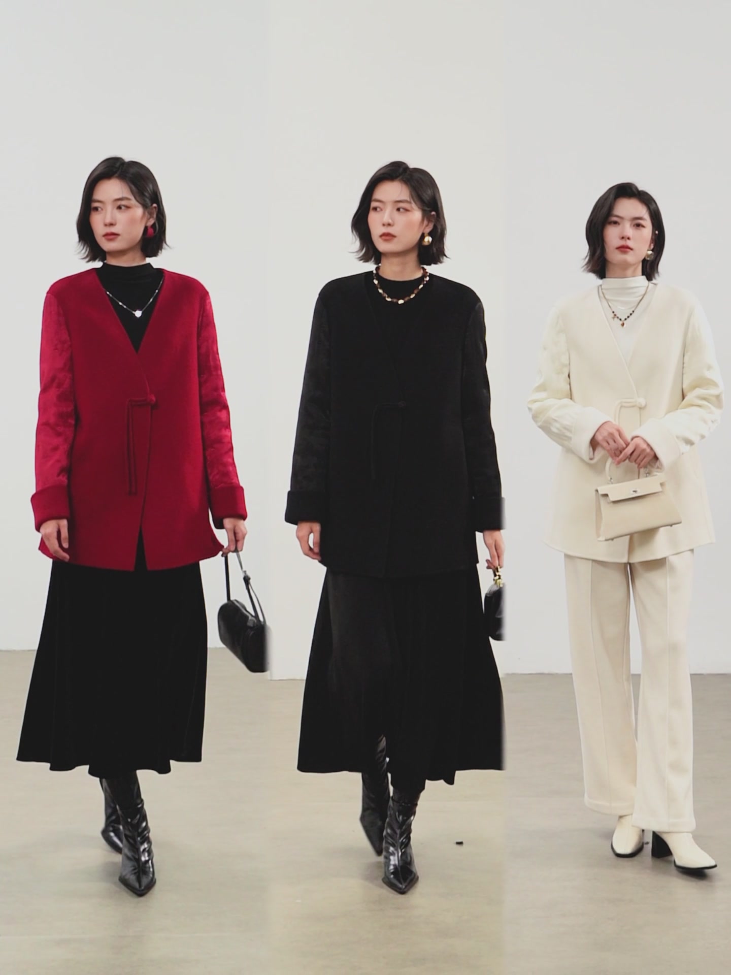 佧茜文国风拼接大衣｜1999元入手，这波国风穿搭我赢麻了！