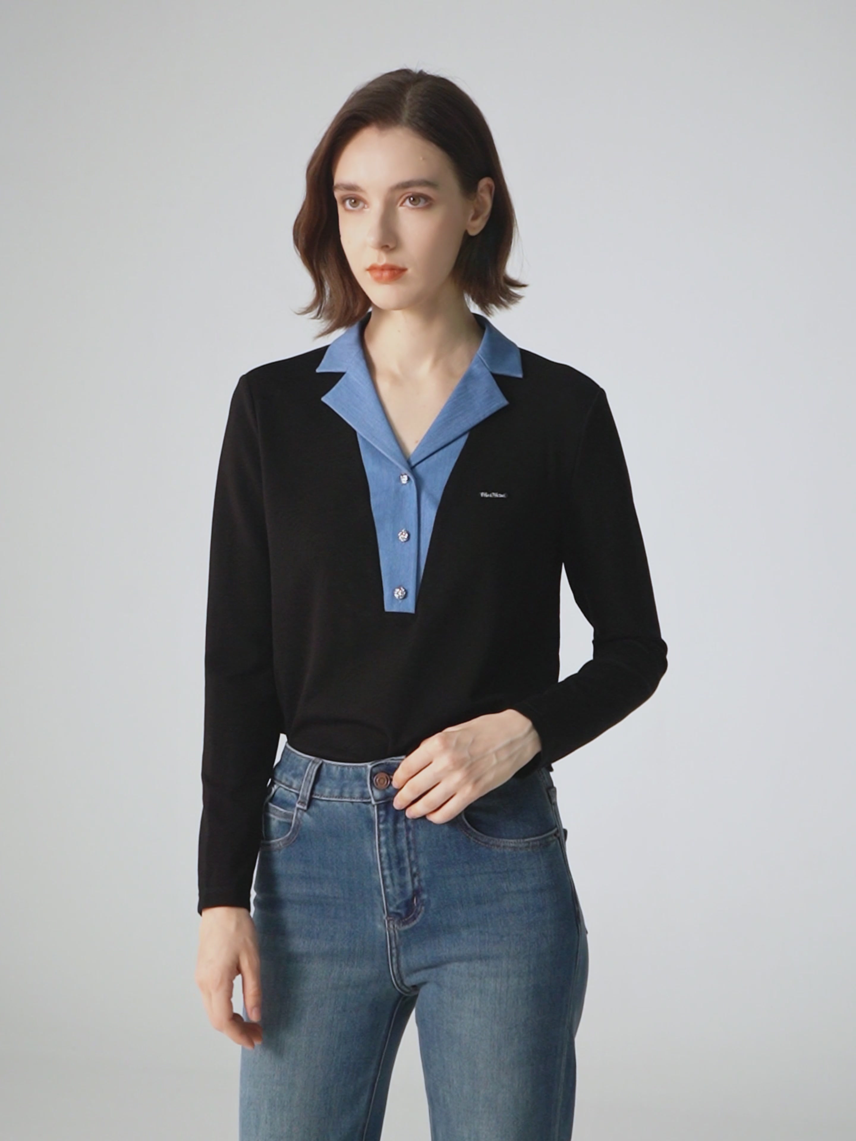 撞色拼接T恤穿搭分享 | 设计感满分💯