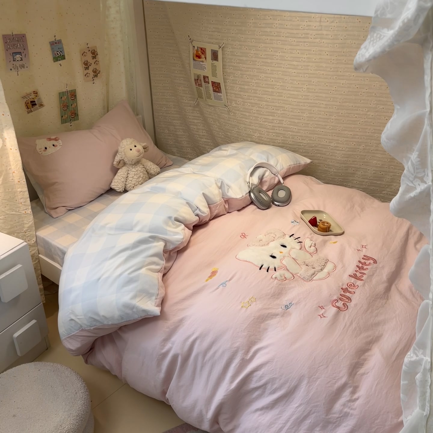 南方生活贴布绣床品：宿舍里的高级感，亲肤到不想起床