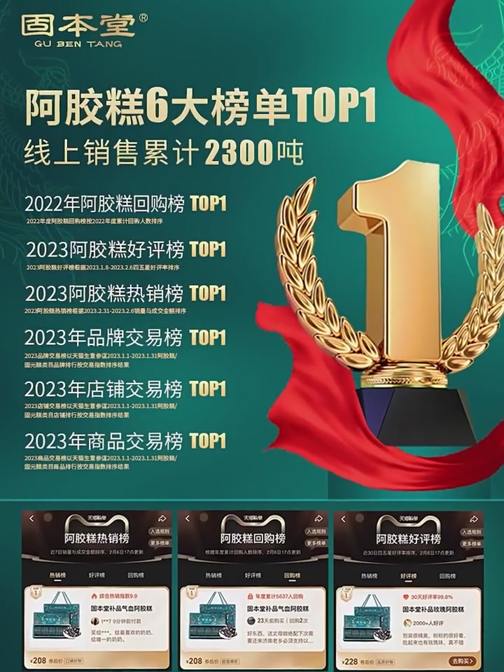 固本堂阿胶糕礼盒：送长辈的养生好礼，妈妈见了都夸我懂事！