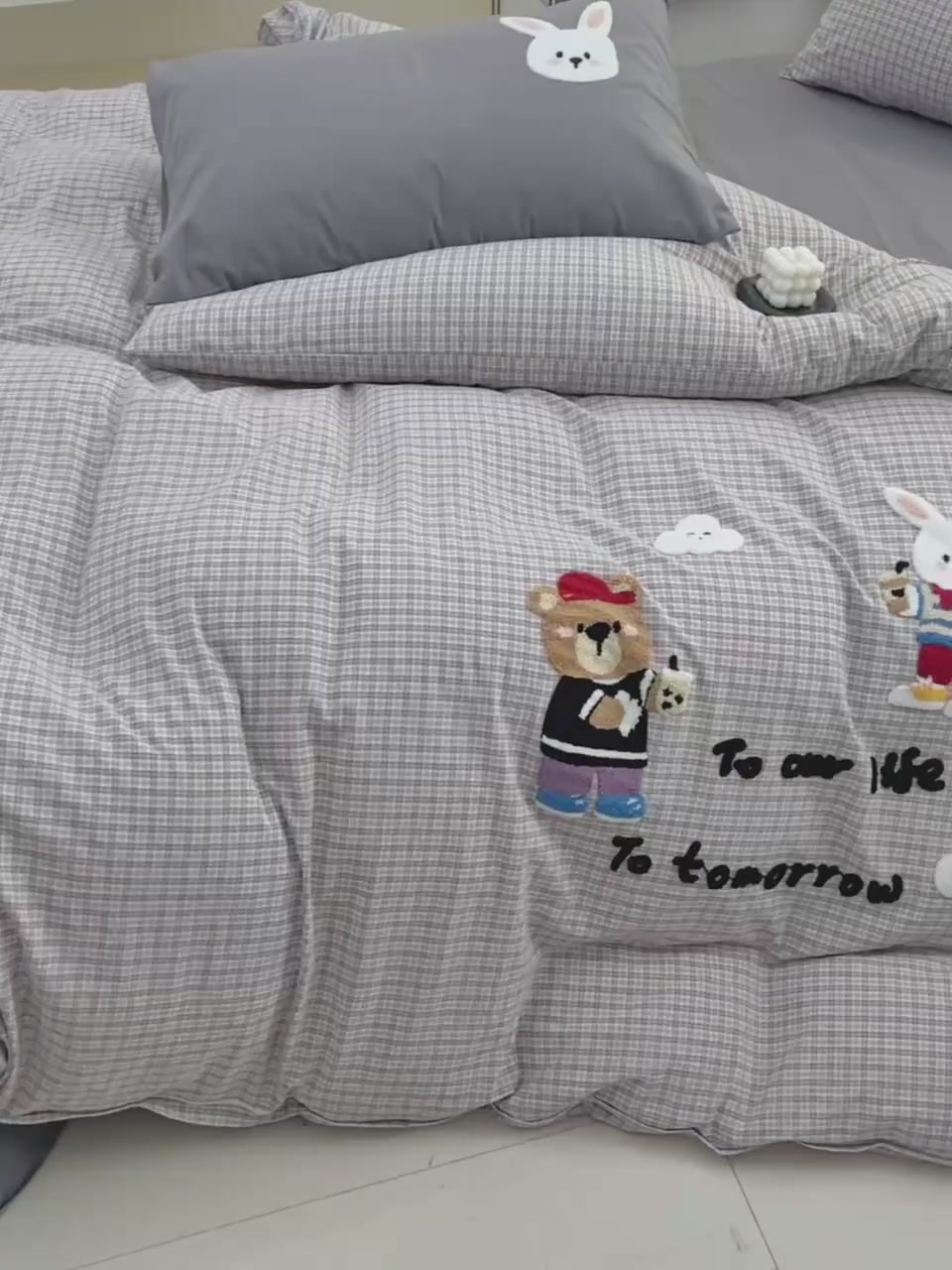 40+姐姐的床品新宠✨全棉水洗棉四件套，舒适到不想起床！