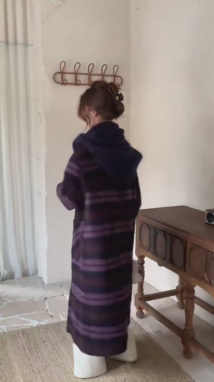 冬日里的双面惊喜！奥伦兰羊驼毛大衣，一件顶两件！