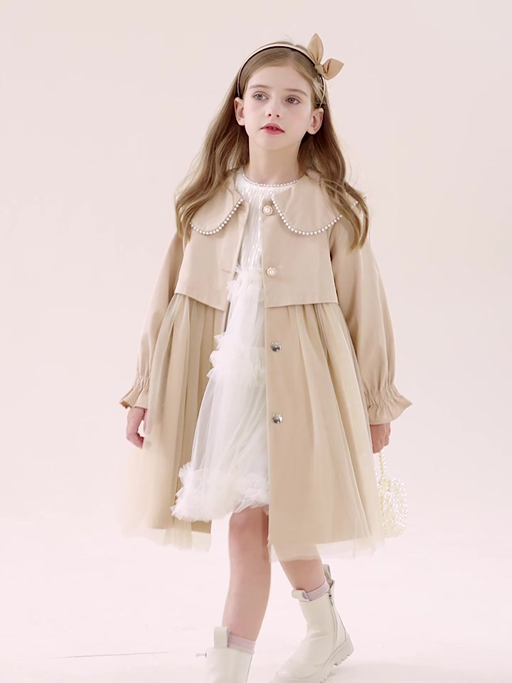 多妙屋这件韩版风衣，让我家小公主成了幼儿园最靓的崽！