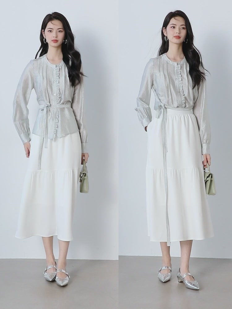 晚白ONEBUYE春季新款半身裙测评：一条蛋糕裙，如何让我的衣橱焕然一新？