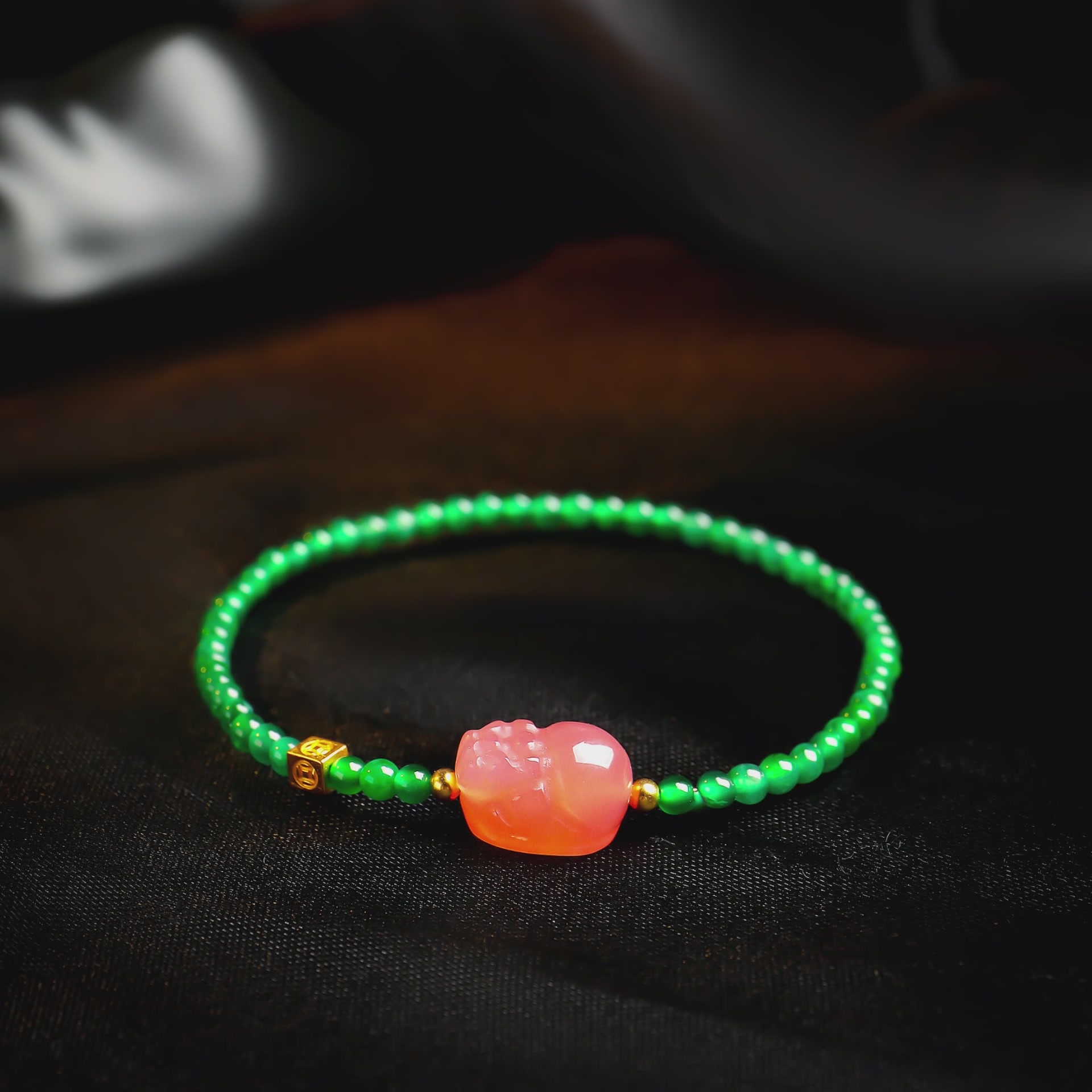 开箱印象眸DIY翡翠玛瑙貔貅手串：是转运神器还是颜值担当？