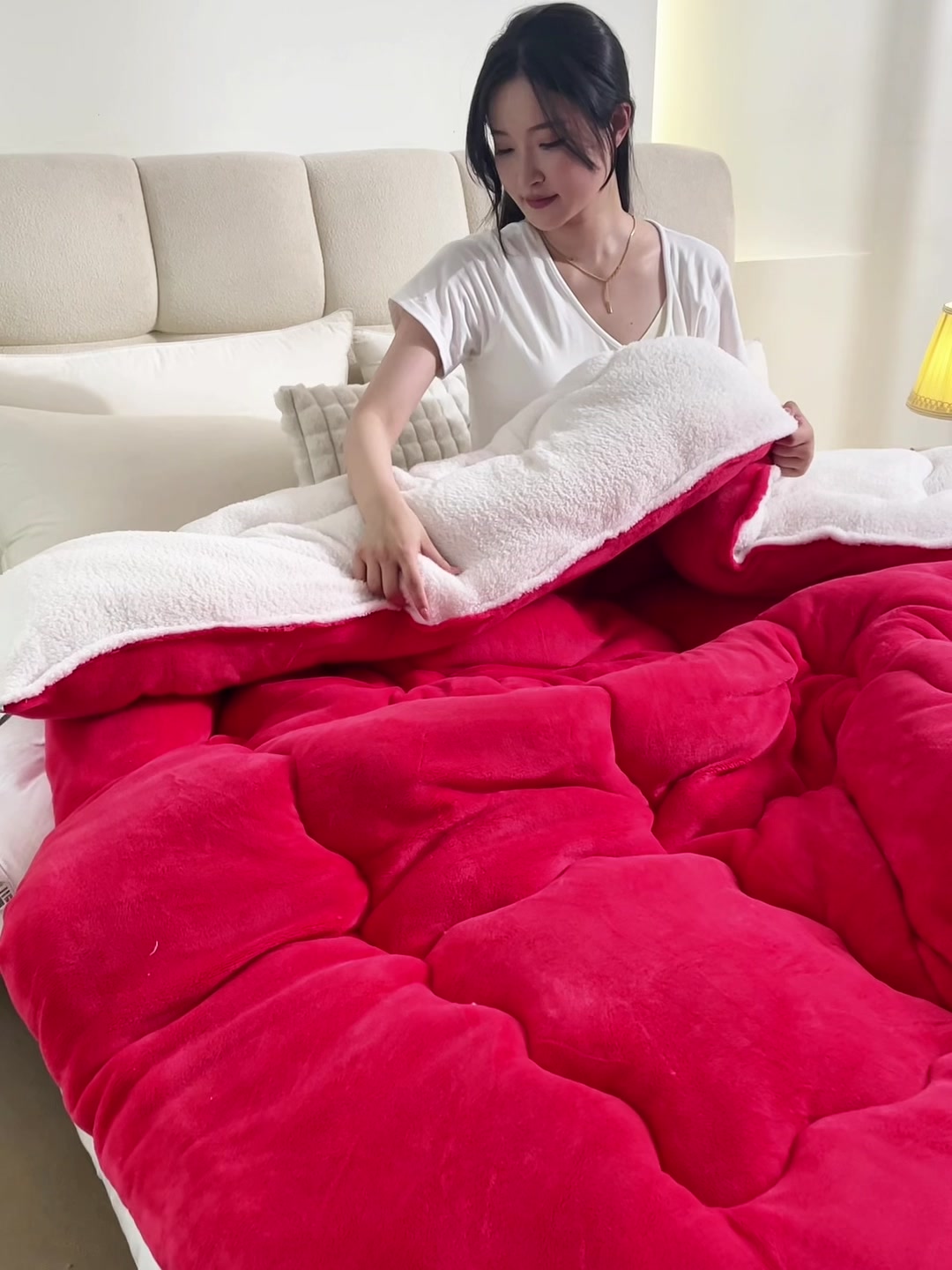 爸妈的暖心礼物🎁，这款牛奶绒冬被太舒服了！