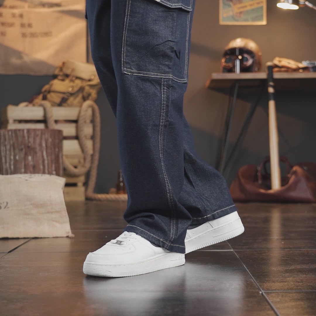 这条工装裤真的绝了！原牛直筒版型，秋季穿搭必备单品！