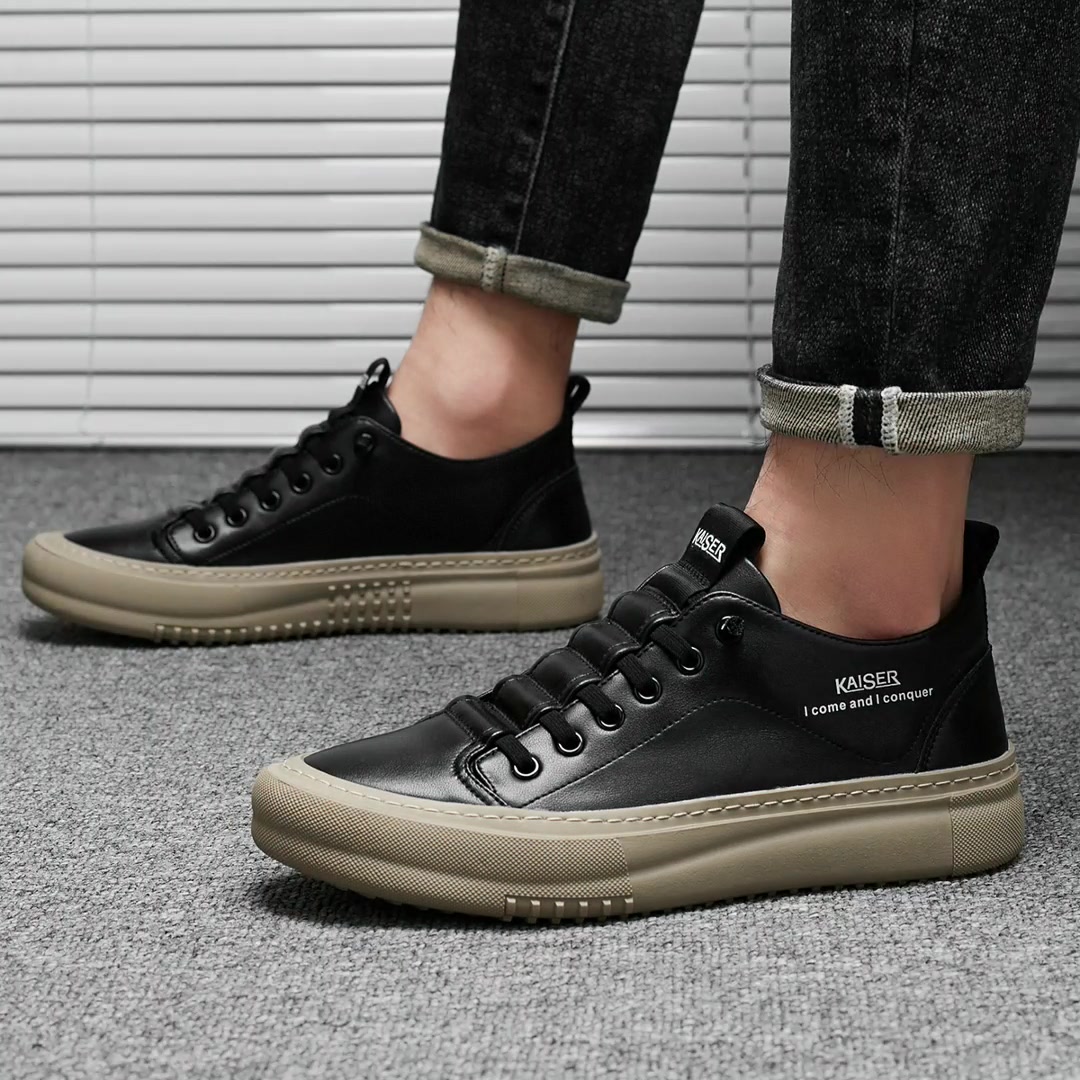 凯撒Kaiser透气男休闲运动鞋：一双鞋，三种风格？