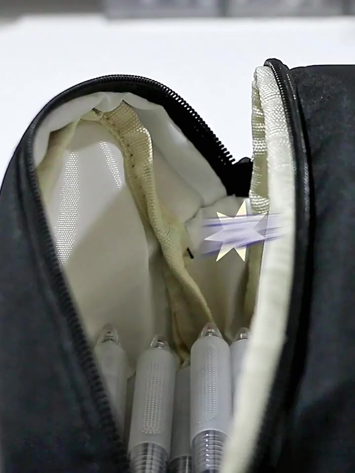 金万年三层透明笔袋开箱！学生党必备的2023新款，超大容量超实用💖