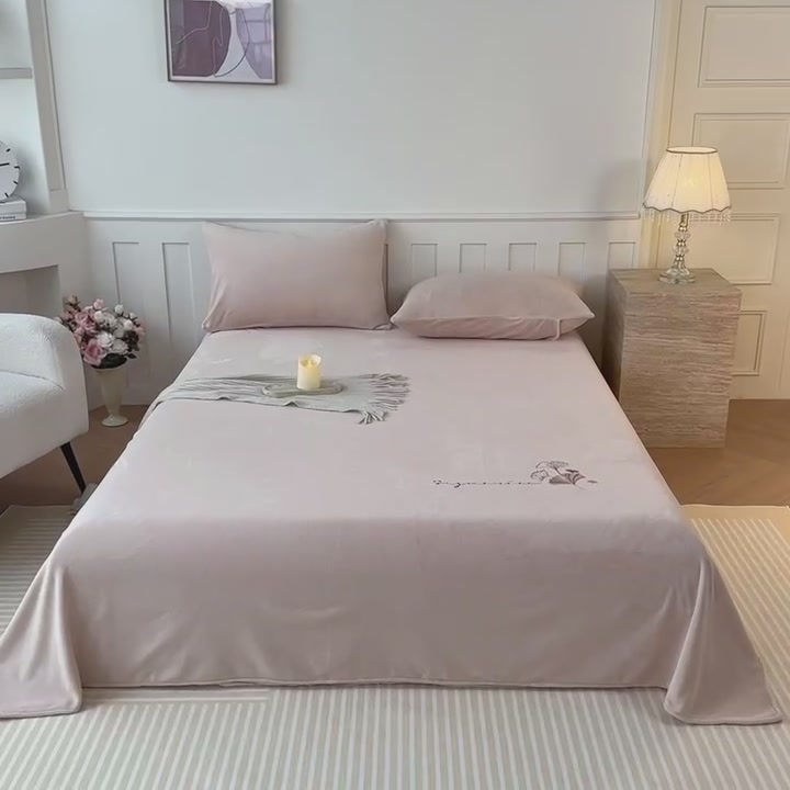 外贸家纺秋冬加厚牛奶绒床单，学生党宿舍防脏神器还是智商税？