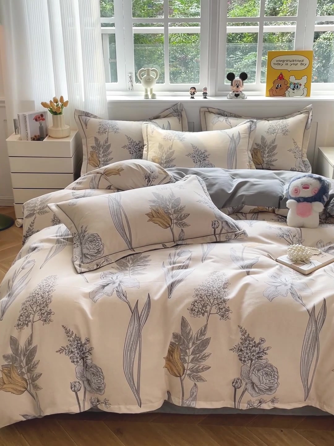 眠格磨毛四件套：冬天赖床的终极武器，实测后我宣布和被子锁死！