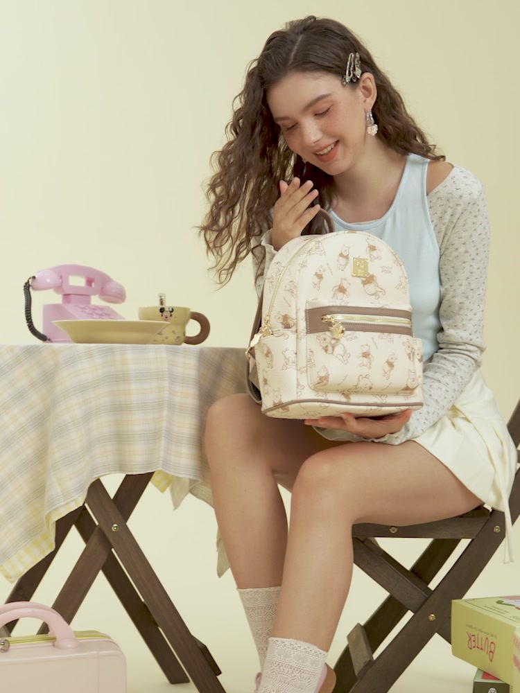 迪士尼米奇双肩包开箱！大学生必备的可爱大容量背包🎒