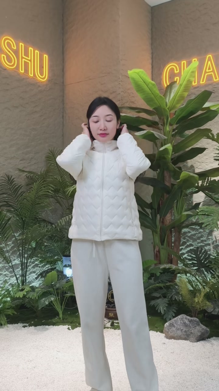 救命！这件羽绒服也太好穿了吧！菱形格设计绝了💥