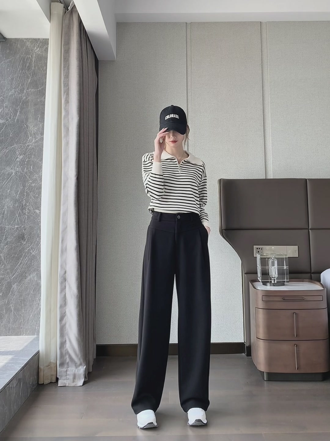 今芙窄版毛呢阔腿裤：香蕉裤界的‘显瘦天花板’，我穿出了松弛感！