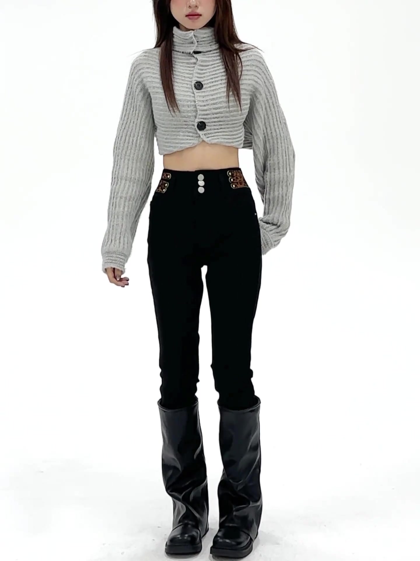 复古直筒牛仔裤，遮胯显瘦的神裤！