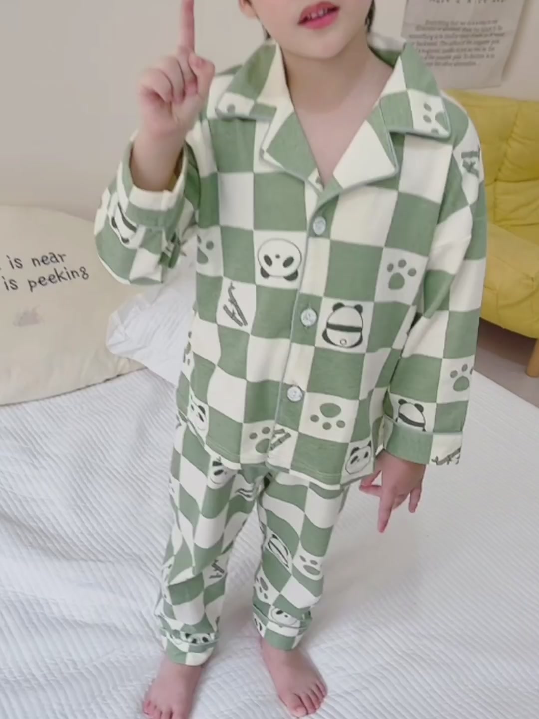 安之伴童装睡衣，全棉舒适，宝贝的秋日小确幸！