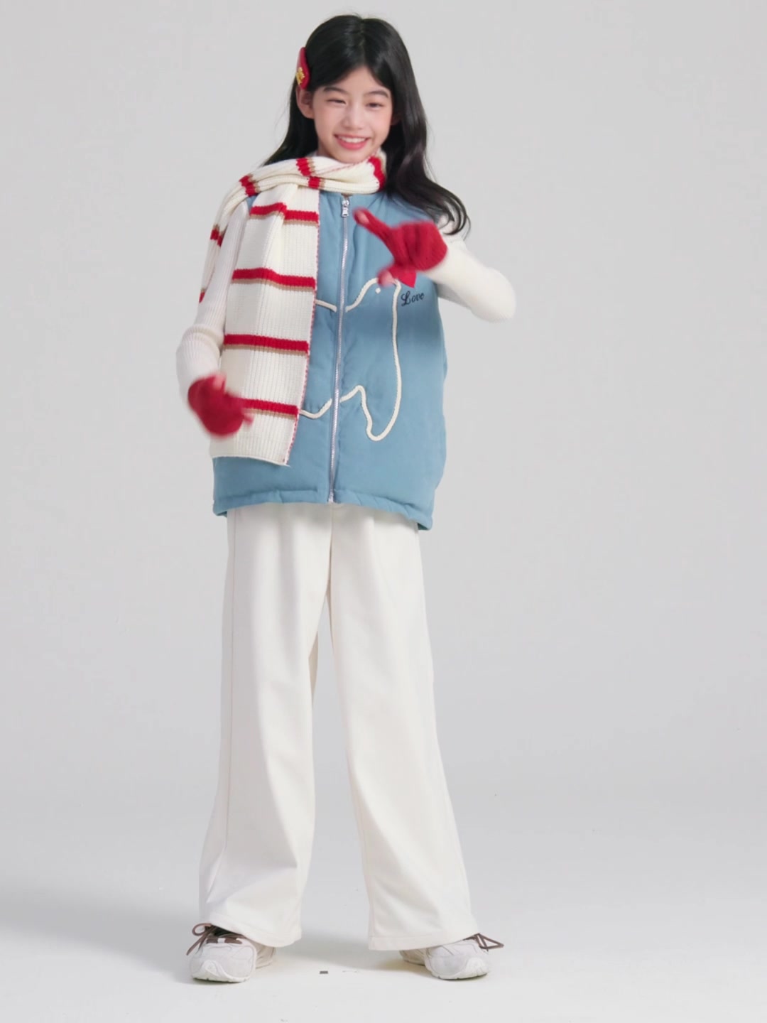 Barry Banny 女童毛呢阔腿裤：一条让女儿爱上秋冬的软糯长裤