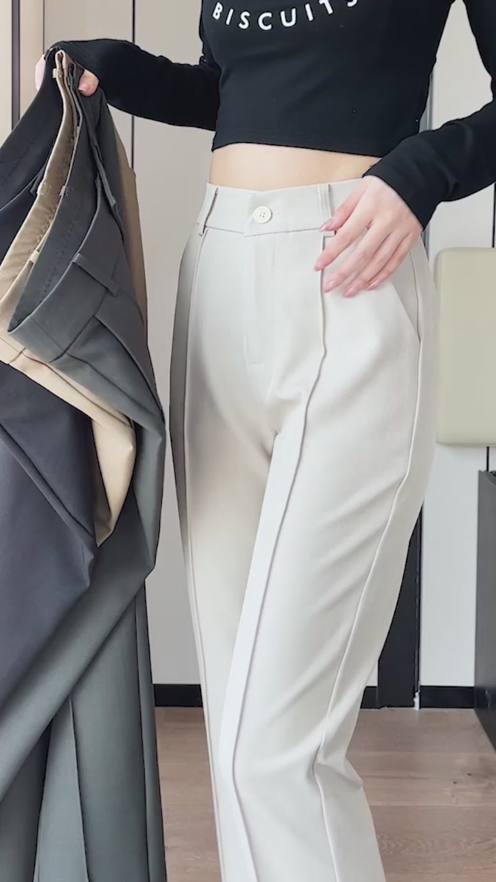 敏芮这条西裤，小个子通勤党能冲吗？