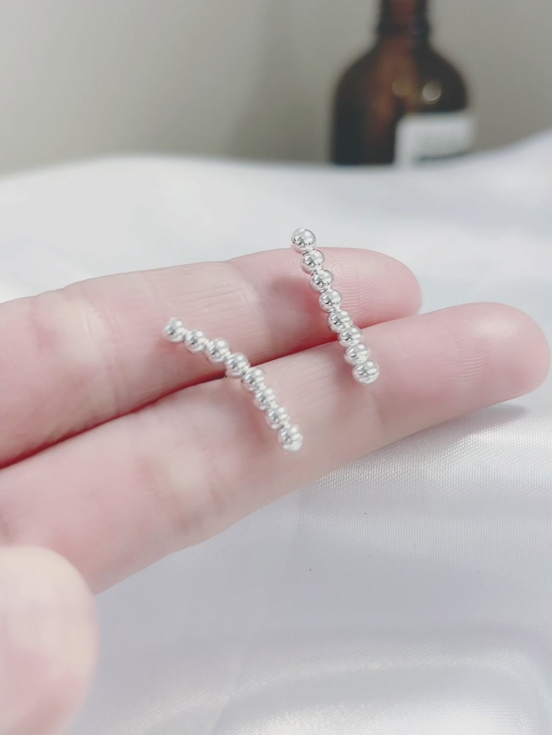 DTOTO 925银简约耳环，气质高级感拉满，百搭减龄神器！