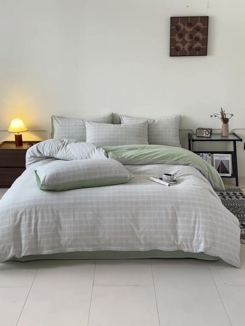 宿舍党必看！这款全棉水洗棉四件套，睡感绝了！