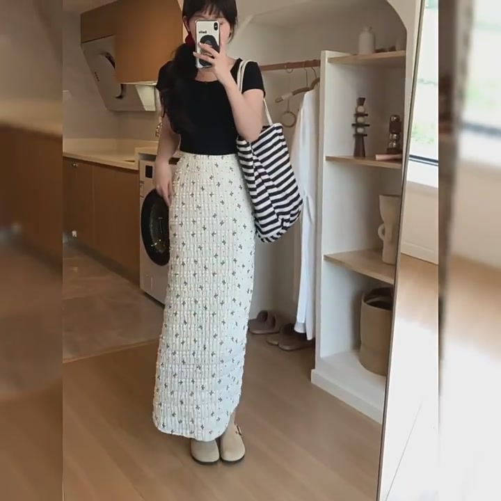 蝴蝶结半身裙穿搭分享｜纯欲蕾丝鱼尾裙，夏日里的韩系温柔风！