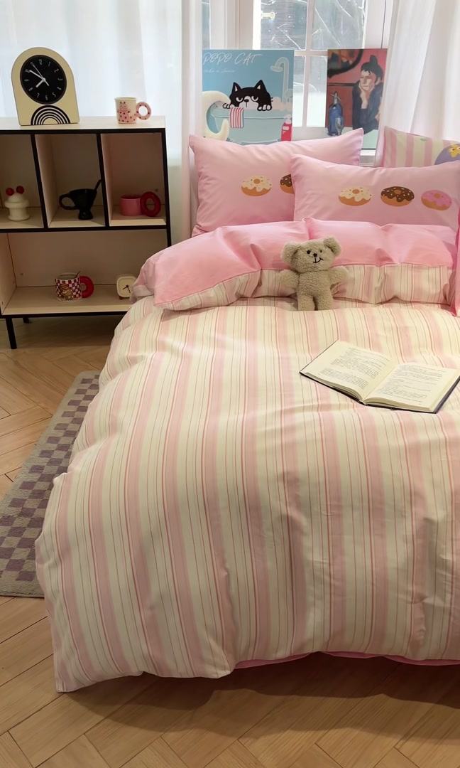 逸茉YiMo卡通四件套：少女心爆棚的床上乐园，真实体验告诉你值不值