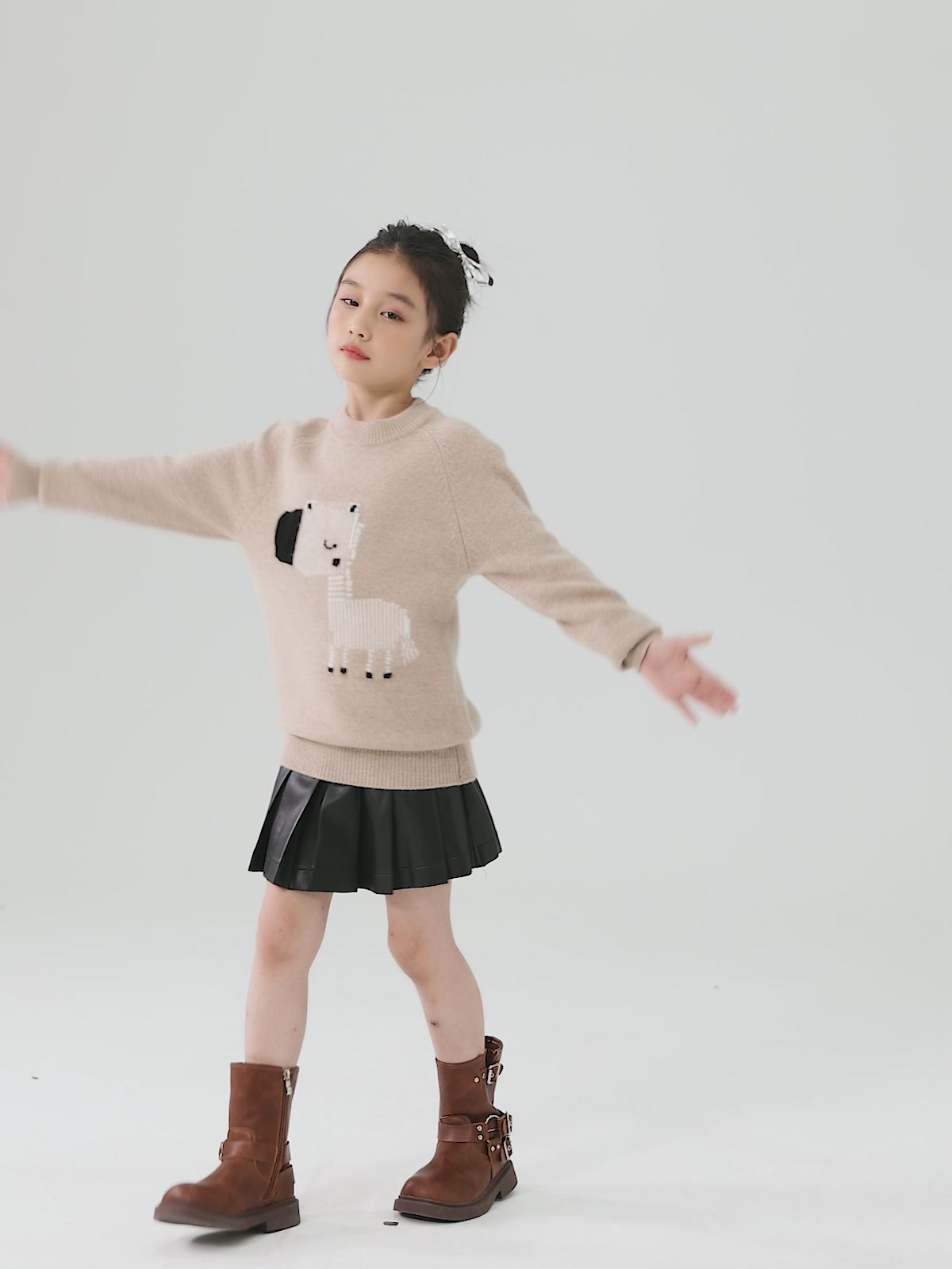 斑马提花羊毛衫，让宝贝温暖又时髦！