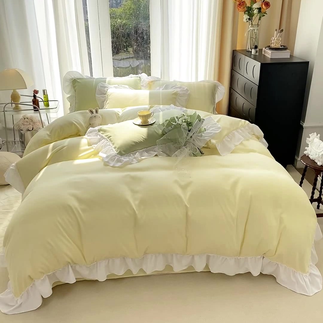 睡在云朵上的感觉？寐芸阁奶油公主风四件套亲测体验