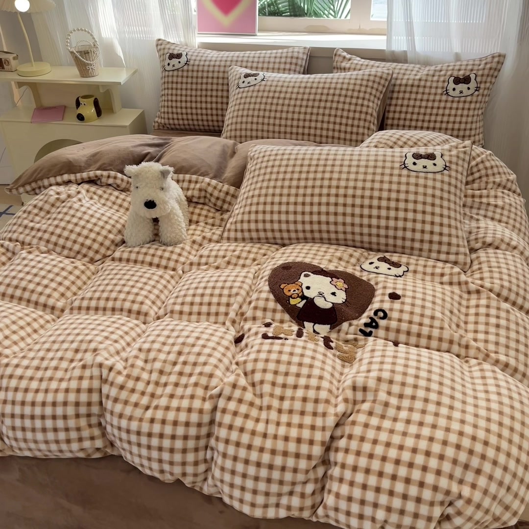 爸妈秋冬必备！这款Ins网红牛奶绒四件套，299元值不值？