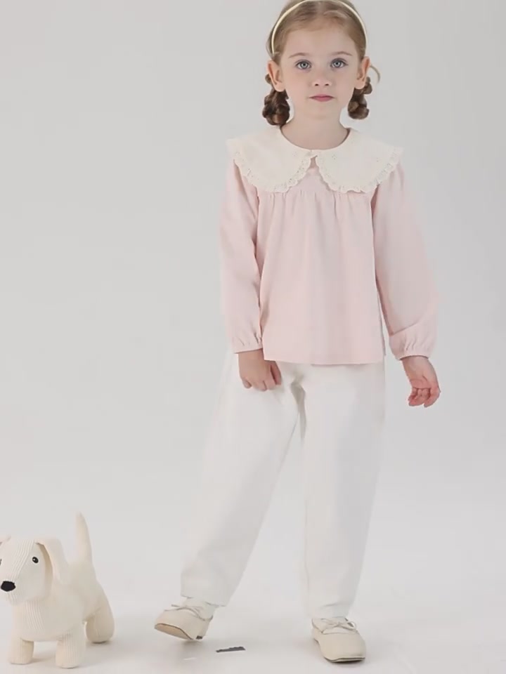 萌娃变装秀！马克珍妮娃娃领T恤，让宝宝秒变韩剧女主角！