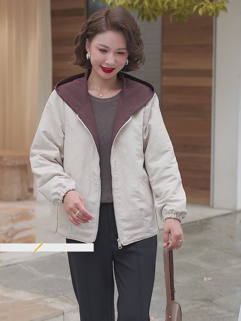 给妈妈买的这件夹克，她穿上后邻居都来问链接！