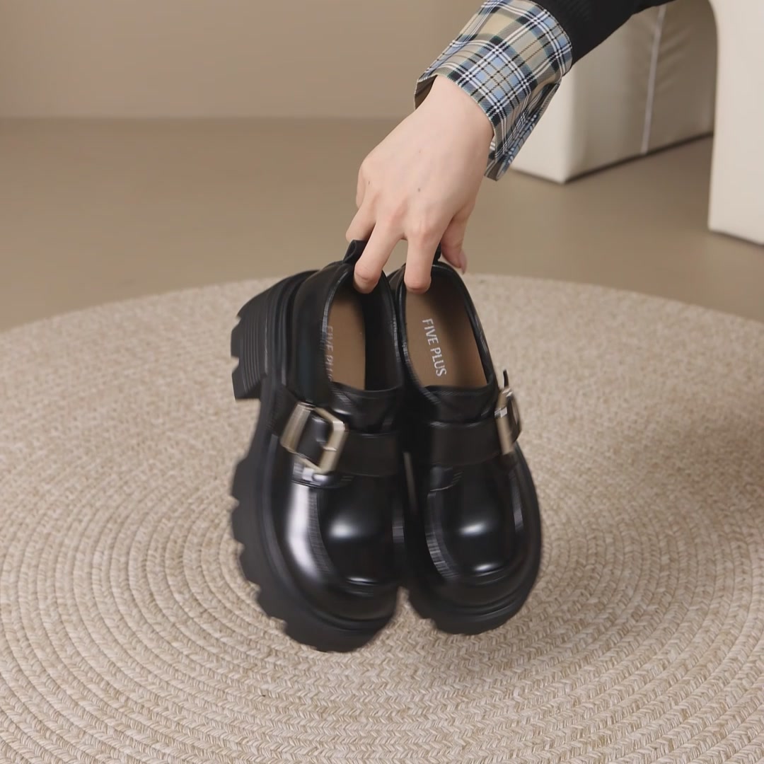 Five Plus厚底乐福鞋实测：学院风小皮鞋，穿出秋冬氛围感！