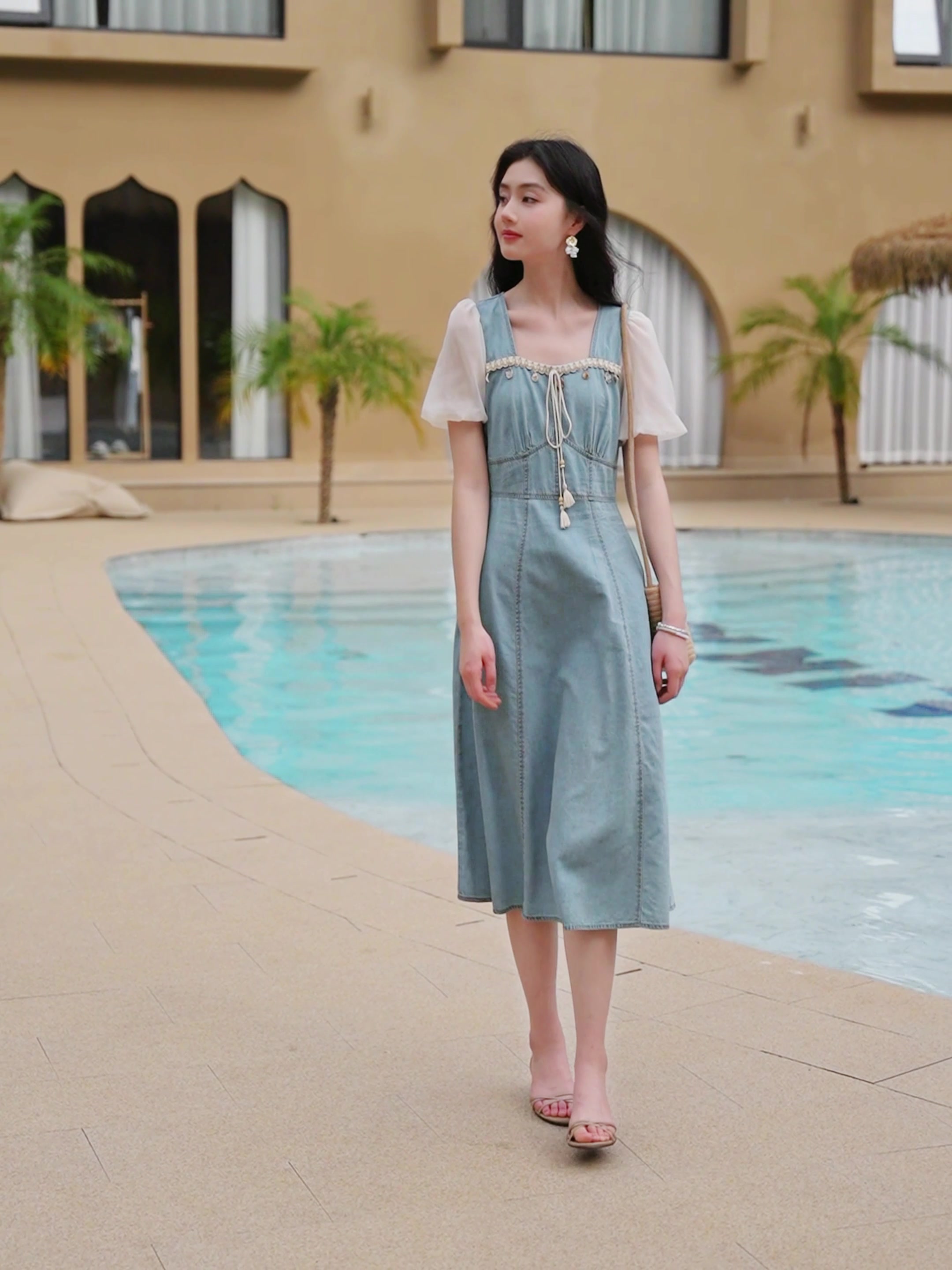 粉红欧根纱蝴蝶结发绳：甜美少女心爆棚的扎发神器