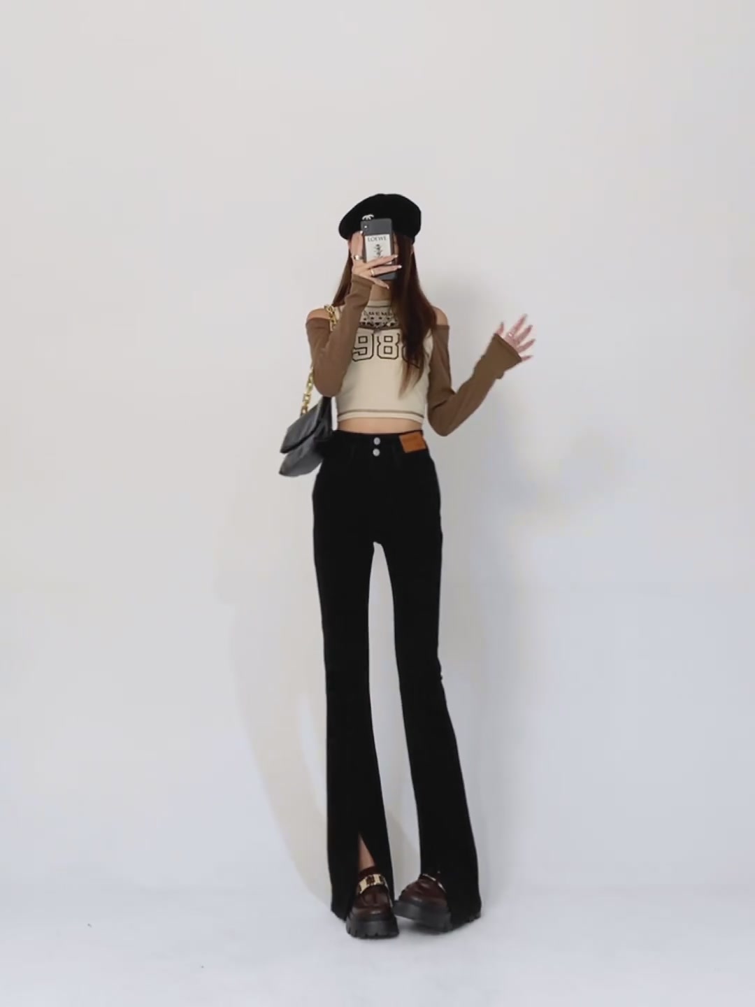 显瘦神器！这条微喇裤让我腿长两米八！