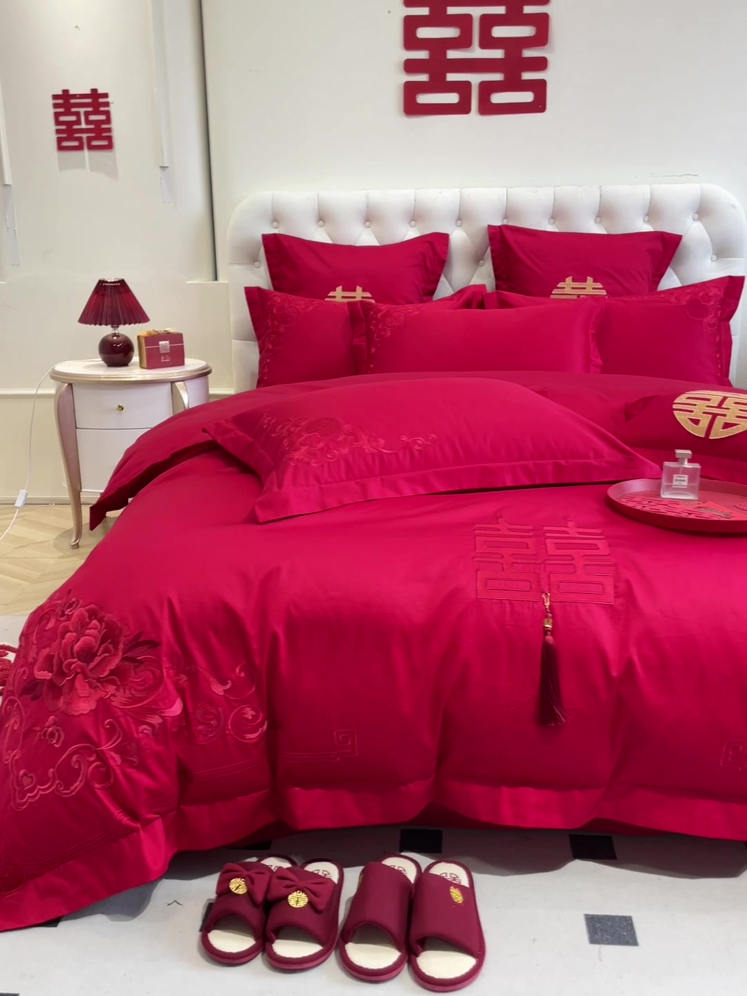 婚庆四件套怎么选？眠格亲肤棉刺绣款，708元值不值？