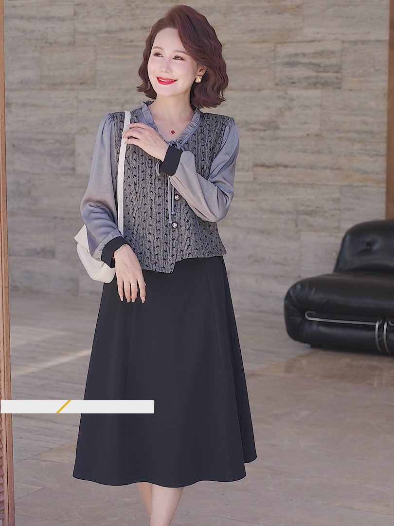 妈妈辈的优雅秘密！这条连衣裙让阿姨们秒变气质女神👗